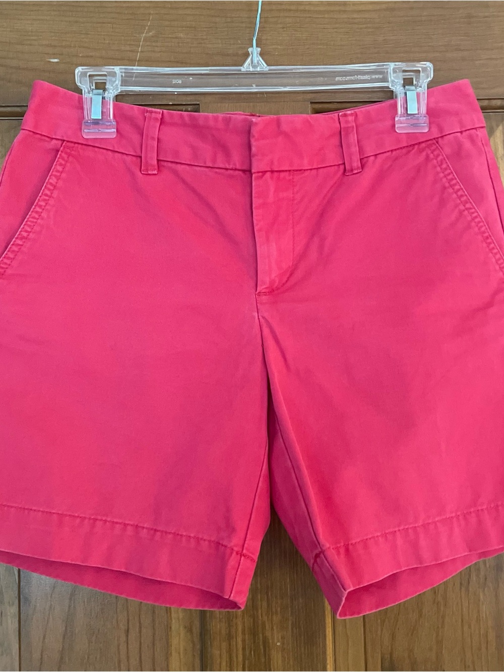 Tommy Hilfiger Women’s Bright Pink Classic Chino Shorts, Size 4